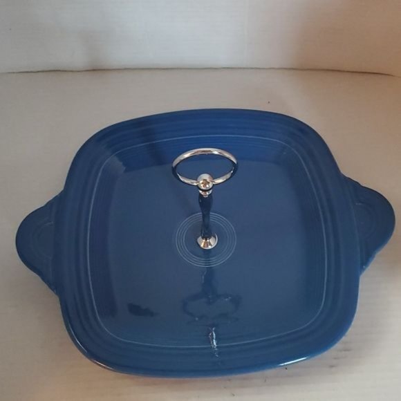 Fiestaware Fiesta Single Tier SERVING Server Plate Dish Plater Lapis CERAMIC - Picture 5 of 15